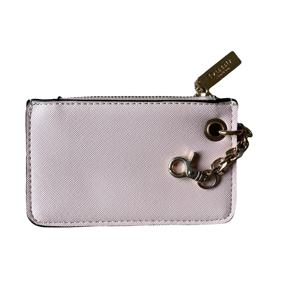 Dune London Pink‎ Cardholder Small Travel Keychain Wallet